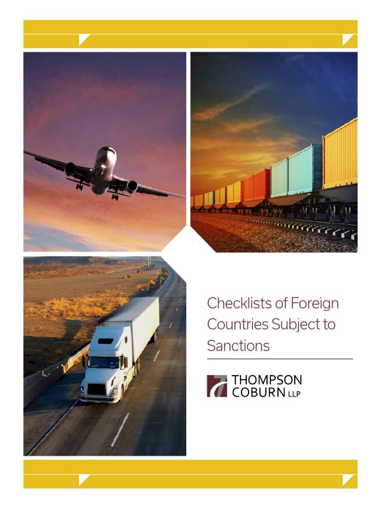 Sanctions Checklists for Key Countries | PDF | Office Of Foreign Assets ...