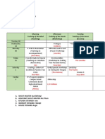 Morning (Teaching) Afternoon (Workshop) Evening (Session)