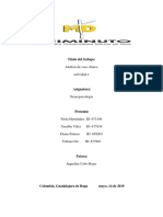 Actividad X, 5 Taller Analisis Clinico Pepito, Neuro PDF Subb