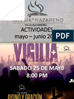 Actividades Mayo-junio 2019