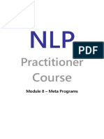 NLP Module 8 Meta Programs