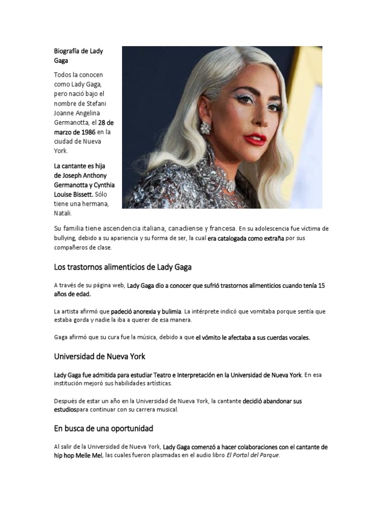 Image Result For Lady Gaga Wikipedia La Enciclopedia Libre