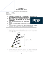 Examen Final 2015 I Estática 1