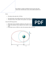 ESA380 Orbital Mechanics Sem II, 2018/2019 Assignment 01