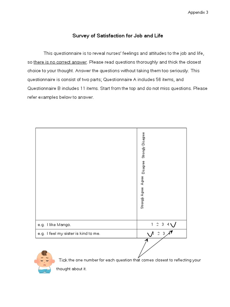 Survey of Satisfaction For Job and Life: Appendix 3 | Download Free PDF ...