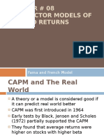 Chapter # 08 Multi Factor Models of Risk and Returns: Fama and French Model