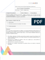 Acta de Trabajo de Humanidades