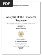 Report On The Analysis of The Fibonacci Sequence