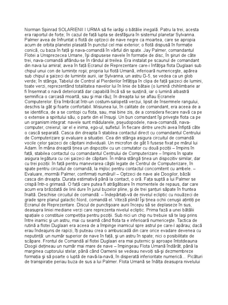 Solarii-Romanian Translation of THE SOLARIANS | PDF