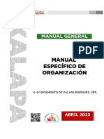 Manual General de Organización Xalapa