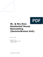 Mr. & Mrs Hine Residential House Remodeling (Summerbreeze Unit)