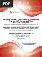Comprehensive Vulnerability Analysis of at Commands Within The Android Ecoysystem