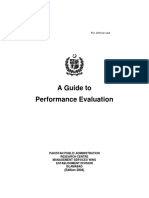 A Guide to Performance Evaluation Reports
