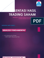 Presentasi Hasil Trading Saham