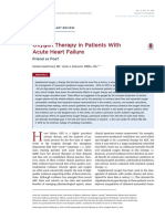 Oxygen Therapy in Patients With Acute Heart Failure: Friend or Foe?