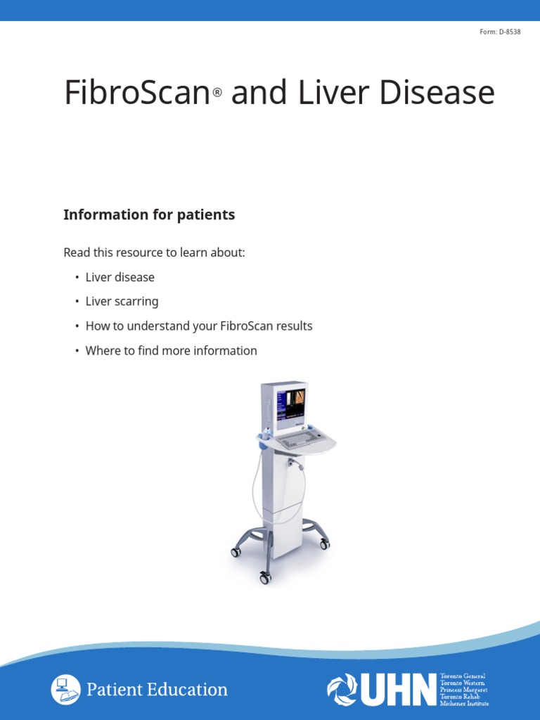 FibroScan Liver Disease PDF PDF Cirrhosis Hepatitis