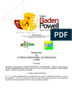 Regulamento Vi Troféu Baden Powell de Orientação 2010