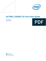 ALTERA - CORDIC IP Core User Guide: Subscribe Send Feedback