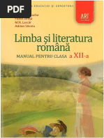 Limba Si Literatura Romana Manual Pentru Clasa A XII A PDF