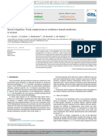 Article in Press: Nasal Irrigation: From Empiricism To Evidence-Based Medicine. A Review