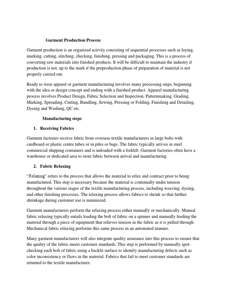 Cloth Requirements for Shirt Production | PDF | Sewing | Clothing