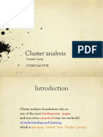 Cluster Analysis: Cosmin Lazar Como Lab Vub