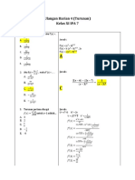 Latihan Matematika Turunan Soal Dan Pembahasan