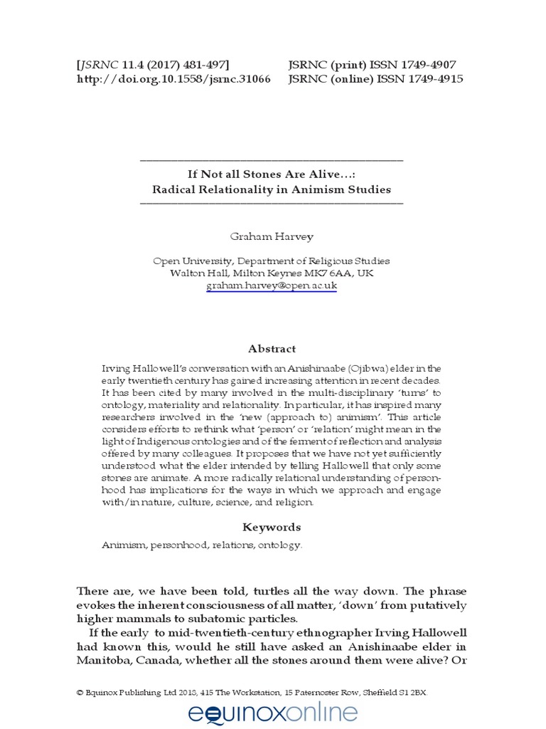 If Not All Stones Are Alive PDF PDF