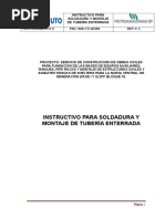 Instructivo Para Soldadura de Tuberia