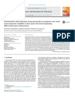 Sensors and Actuators B: Chemical: Pramod K. Kalambate, Chaitali R. Rawool, Ashwini K. Srivastava