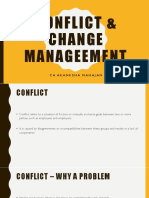 Conflict & Change Manageement: Ca Akanksha Mahajan