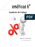 Sexto de Primaria Cuaderno de Trabajo de Matematicas