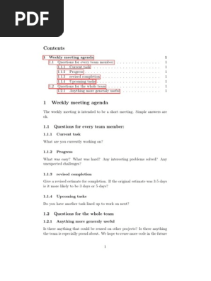 Agenda