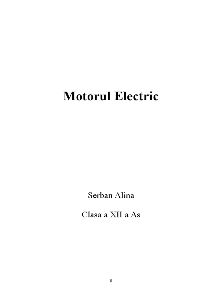Motorul Electric PDF