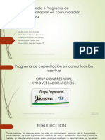 Evidencia 6 Programa de Capacitacion en Comunicacion Asertiva