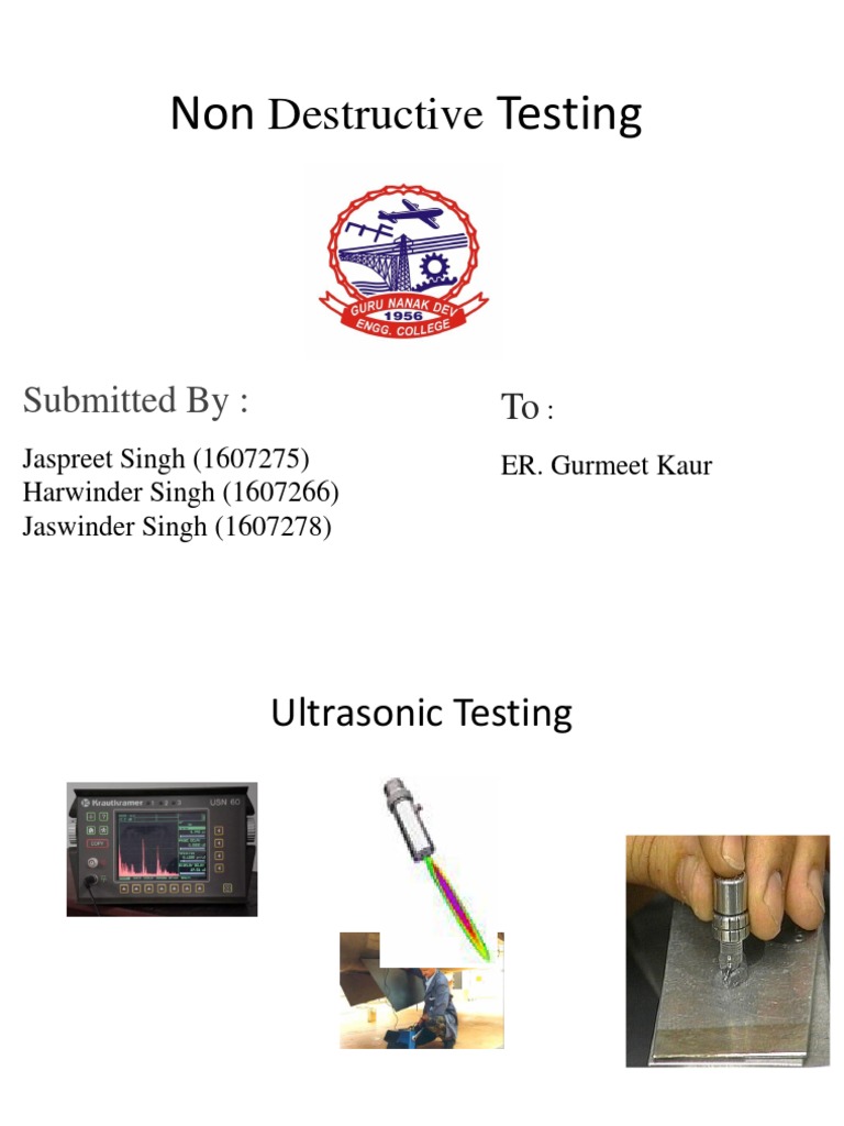 Ultrasonic Testing Guide | PDF | Ultrasound | Sound