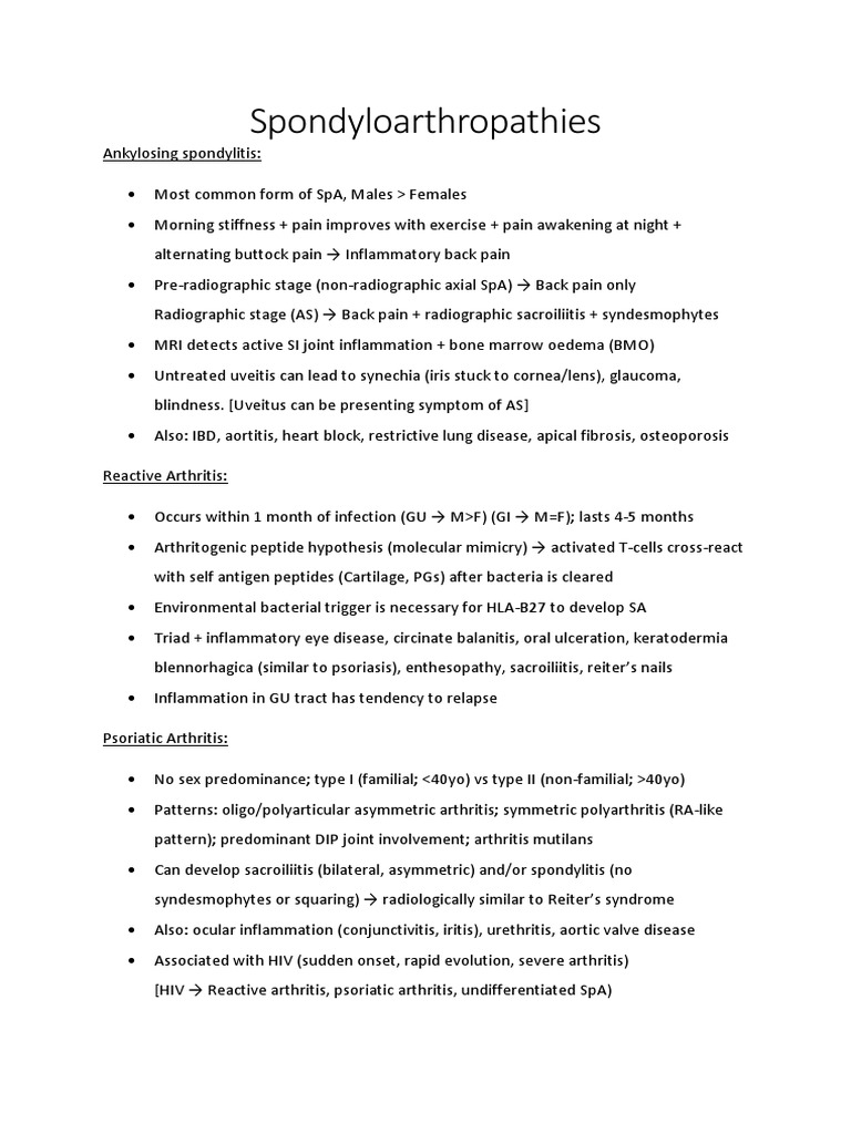 Spondylo | PDF | Arthritis | Psoriasis