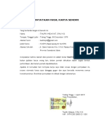 Pernyataan Hasil Karya Sendiri PDF