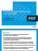 Desktop Disaster Recovery with VMware View and SRM