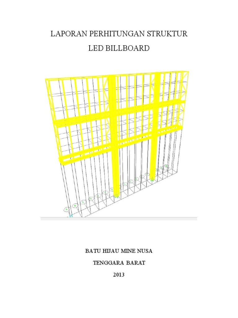 Billboard Design Analysis Calculation Pdf