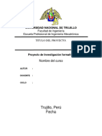 Plantilla Informe Investigación Formativa 2018