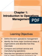 Introduction to Operations Management Chapter 1