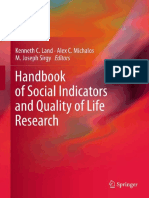 Handbook of Social Indicators and Qol Research