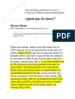 El Arte Es Igual Que El Cáncer - Stewart Home