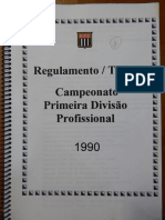 Regulamento Campeonato Paulista 1990