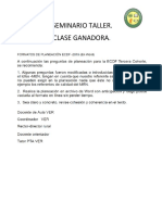 Formato de PLANEACION Pedagogica (FPPV)