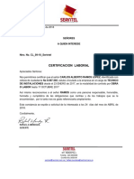 Certificacion Laboral Serintel