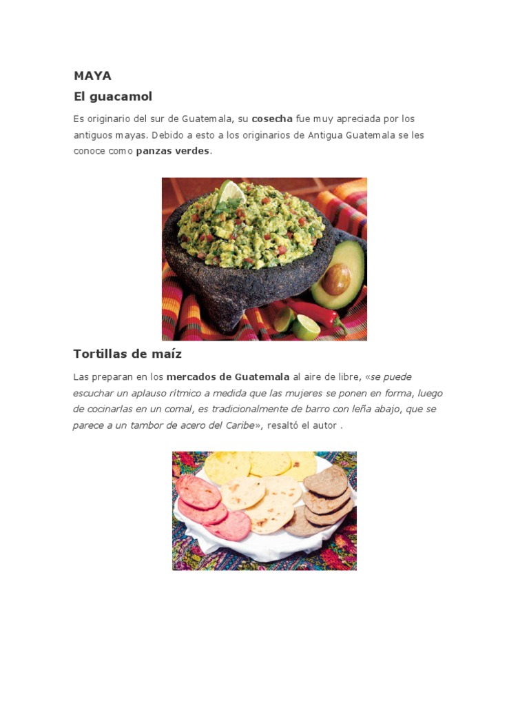 Gastronomia Maya y Ladina | PDF | Cocina norteamericana | Cocina