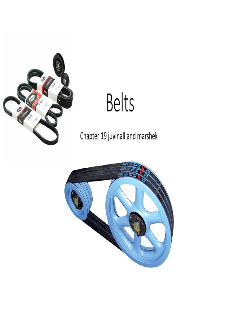 Belt Drive System Design Sizing VBelts to Transmit Power from an