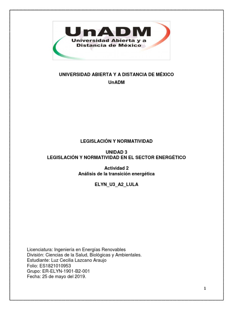 Análisis de la Transición Energética en México | PDF | Energía ...